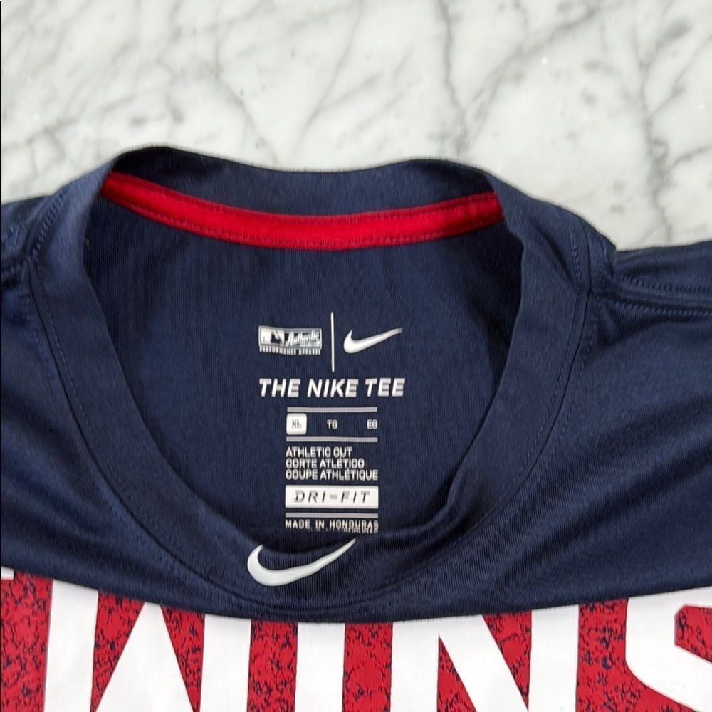 Nike Men’s Minnesota Twins Baseball DriFit T-Shirt MLB Athletic Cut Sz XL - Picture 4 of 8